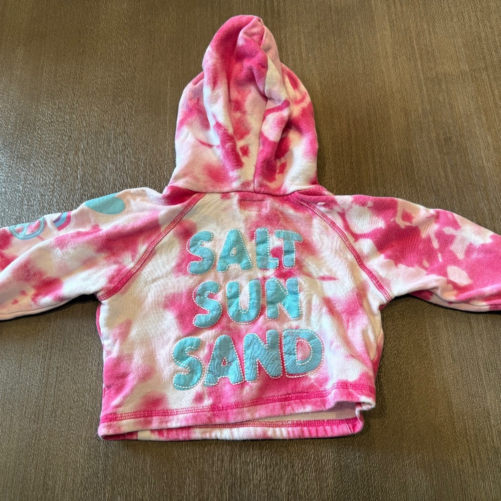 Hatley Tie Dye Sweatshirt Toddler - Salt, Sun, Sand